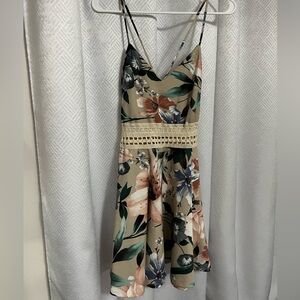 Floral print dress
